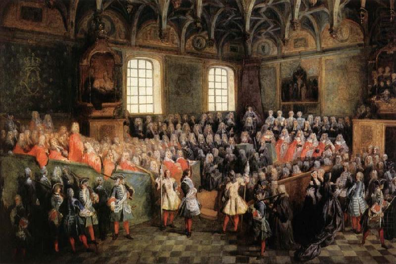 LANCRET, Nicolas Solemn Session of the Parliament for KingLouis XIV,February 22.1723 china oil painting image